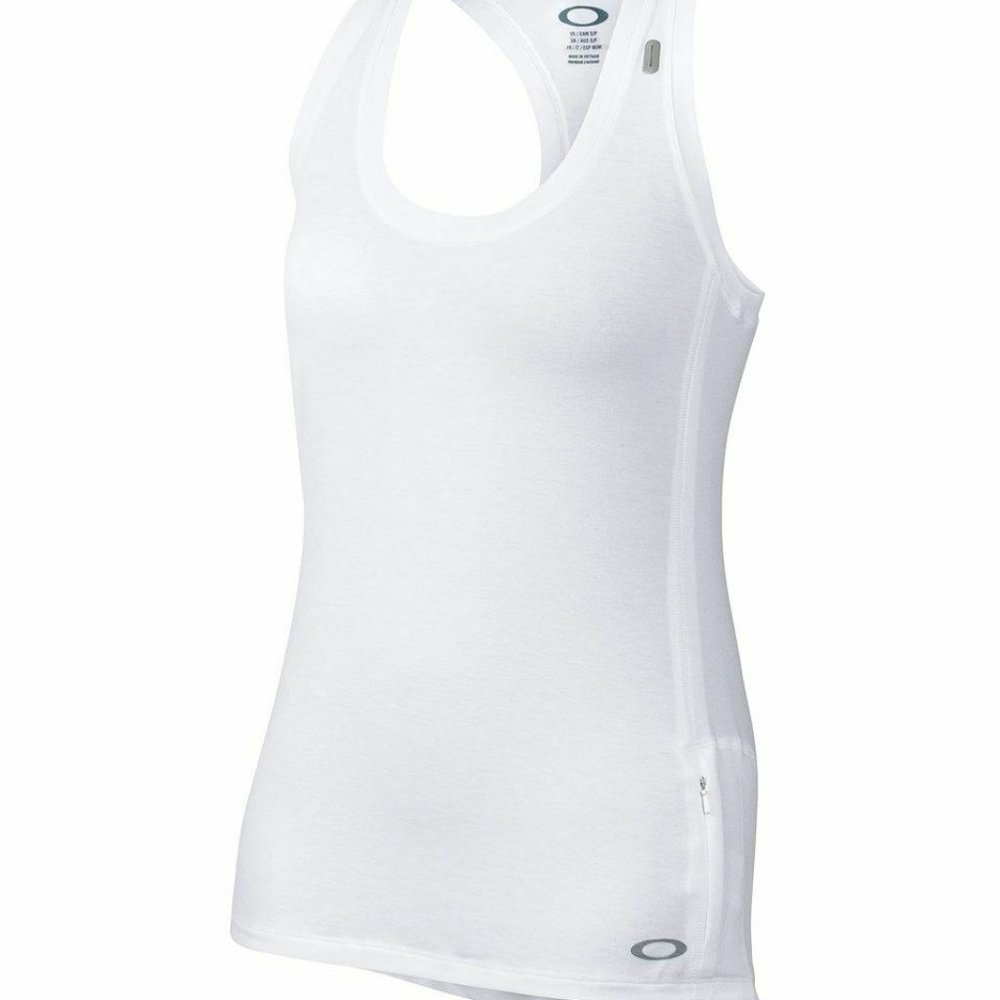 Oakley Womens Stride Tech Running Tank NWT Size XS White $45
